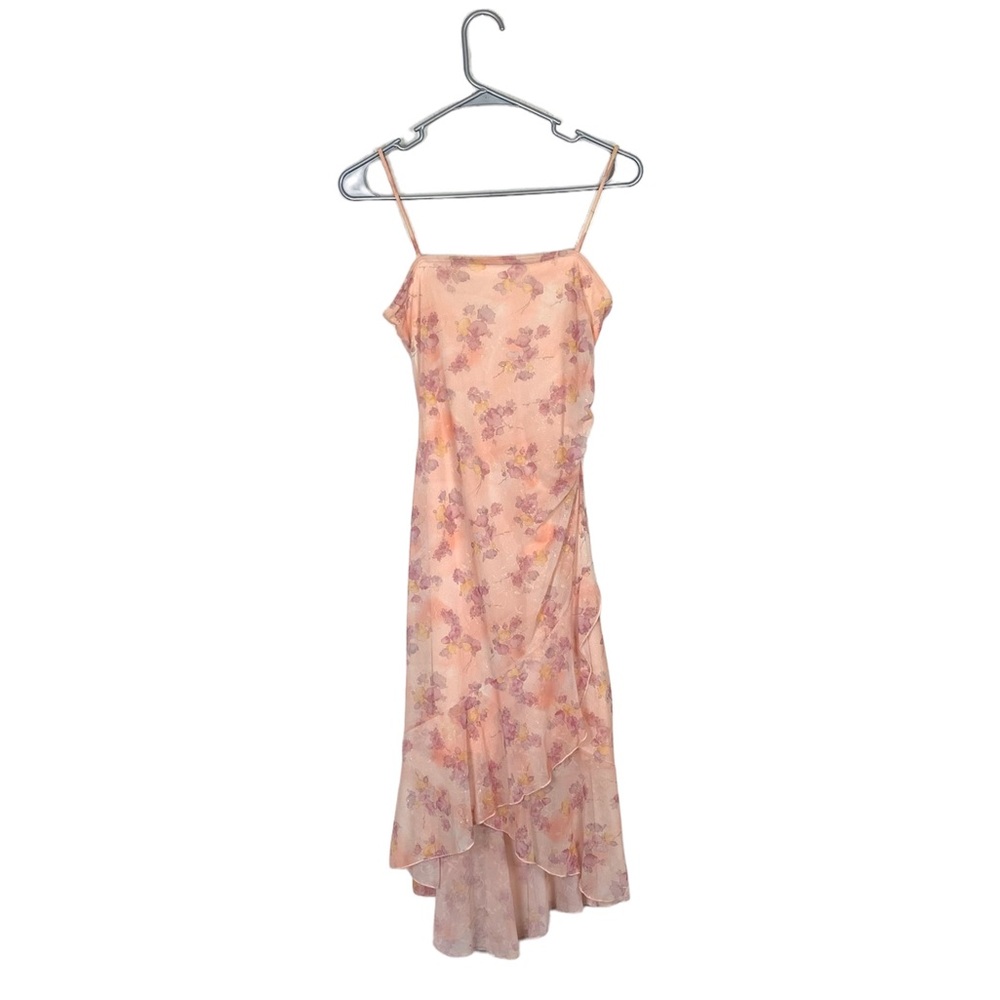 Vintage Y2K taboo floral print glitter prom dress size small fairy whimsical